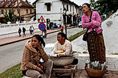 Luang Prabang, Laos - Street seller.